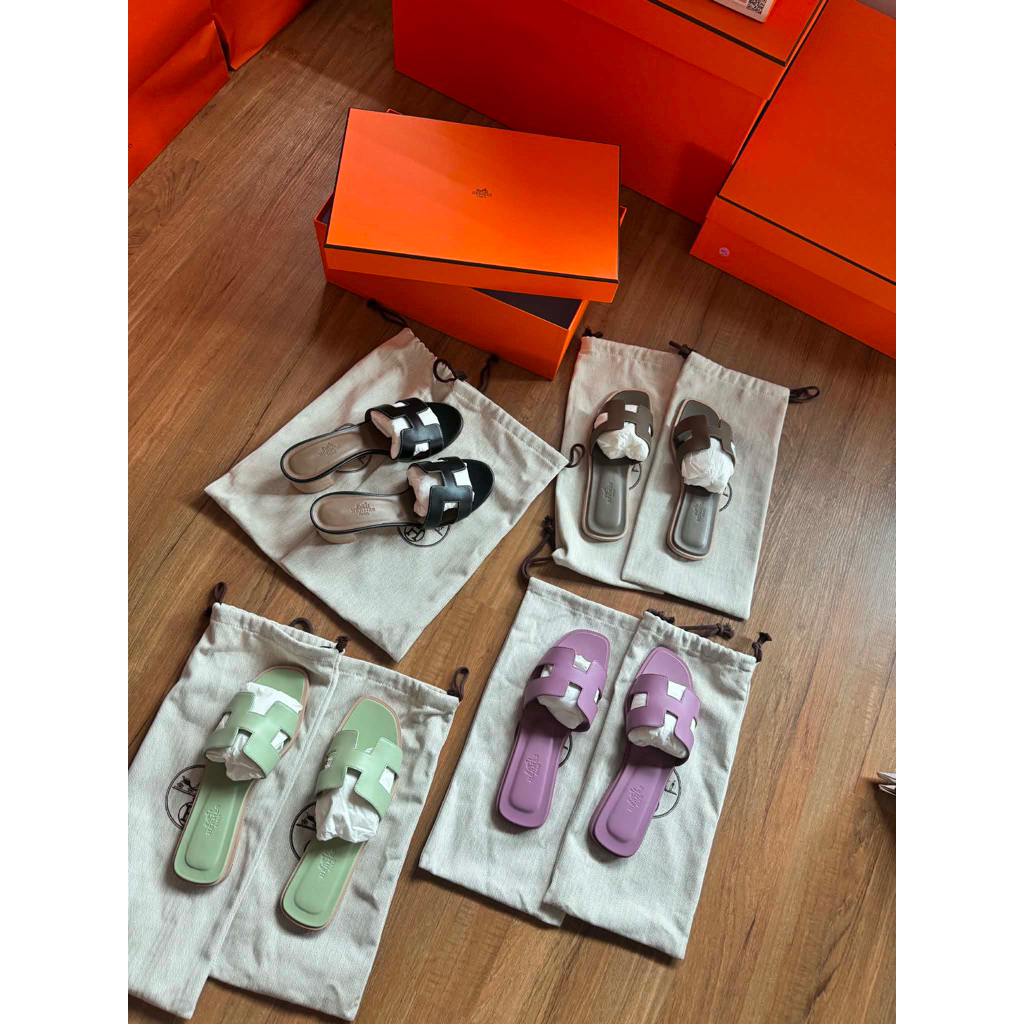 🇹🇭[พร้อมส่ง]: New!! Hermes Oran Sandals🙏🏻ก่อนกดสั่งรบกวนทักมาเช็คสต๊อคก่อนนะคะ
