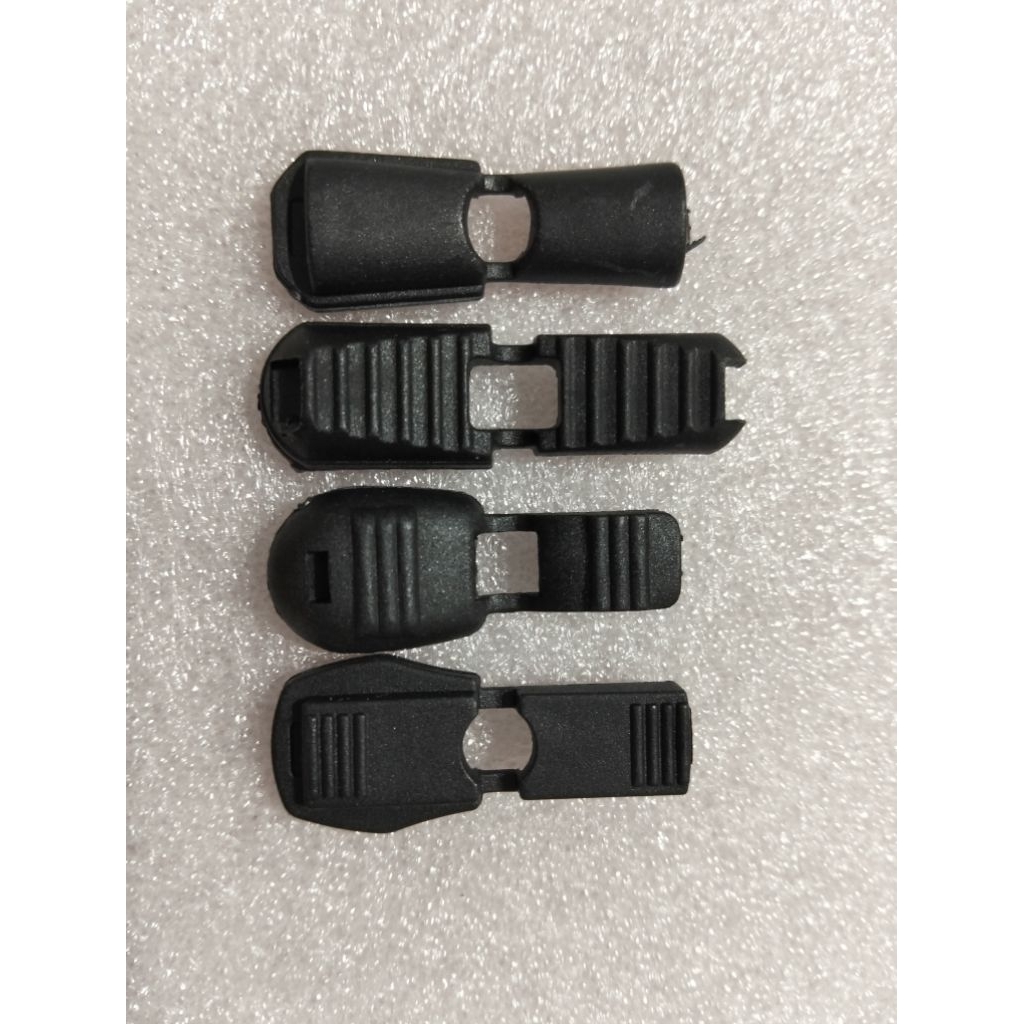 zipper pull ตัวปิดเชือกพลาสติกสีดำแบ่งขาย 5-20ตัว/ส่งจากไทย/ไม่รวมเชือก