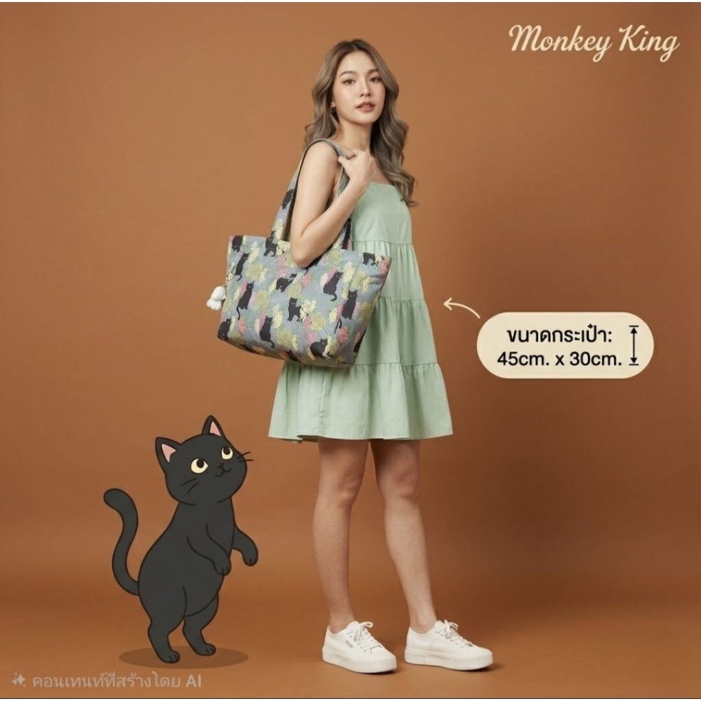 กระเป๋าทรงTote Bag Monkey King