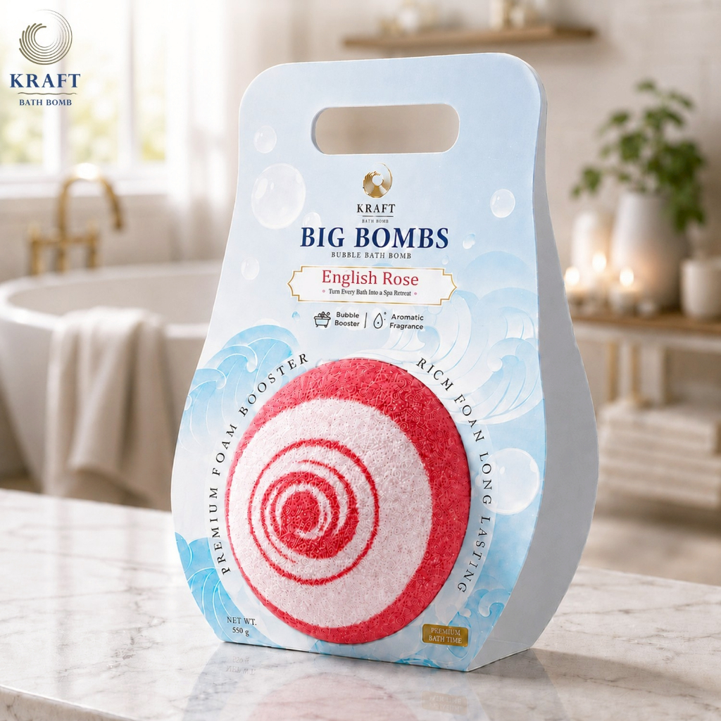 💖Bathbomb Premium English Rose💖🧴🛁 550g ⭐️หอม ฟองเยอะ ตีฟองง่าย✨