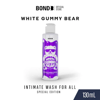 [Gummy Set] BOND Intimate Wash White Gummy Bear 130 ml + BOND Men's Intimate Wash White Shadow 130 ml. (สูตรบำรุง)