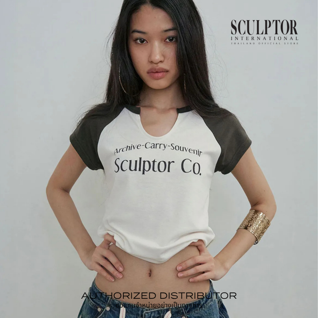 SCULPTOR® เสื้อยืด Archive Raglan Tee