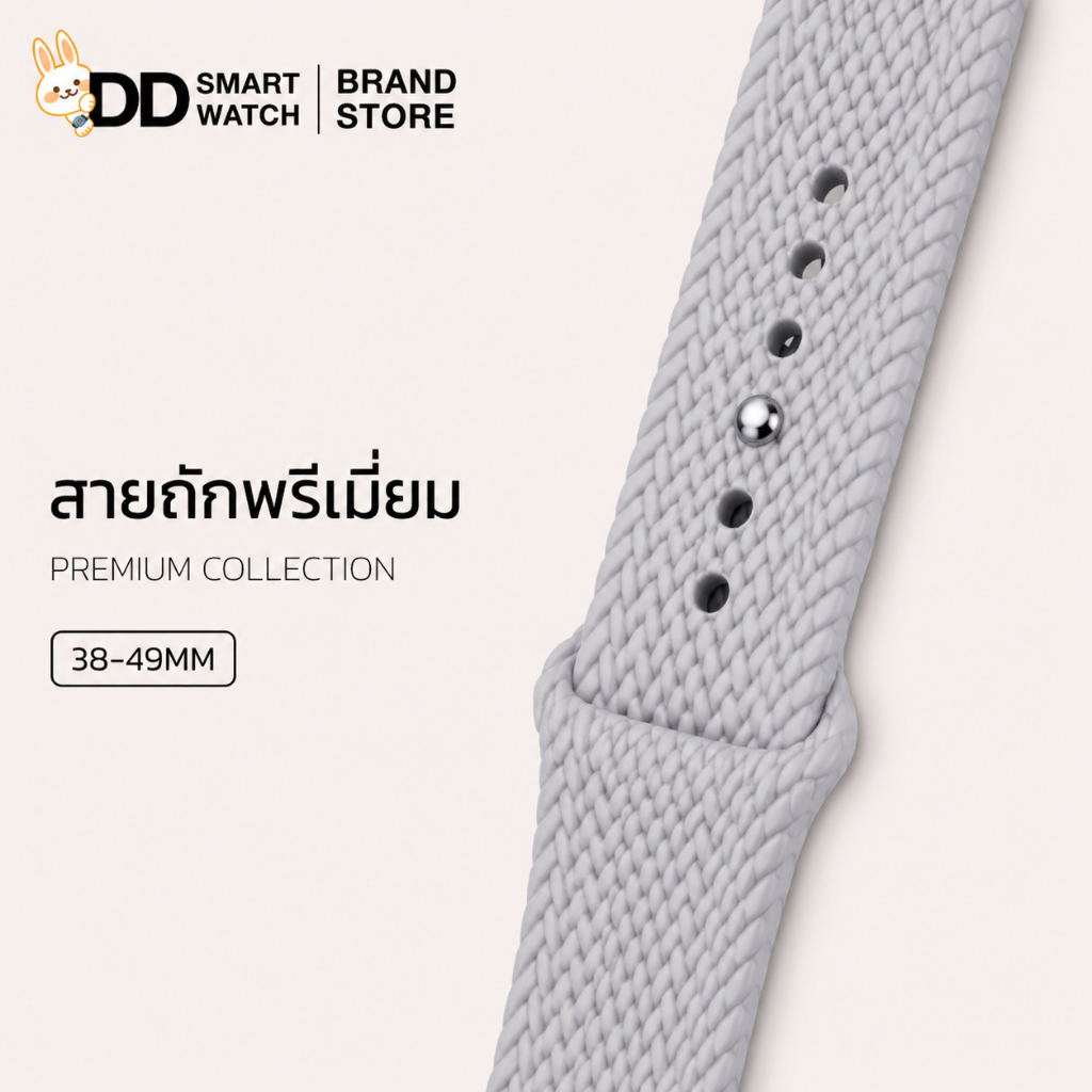 DD สายถักพรีเมี่ยม สายsmartwatch ขนาด 38/40/41mm 42/44/45/49mm