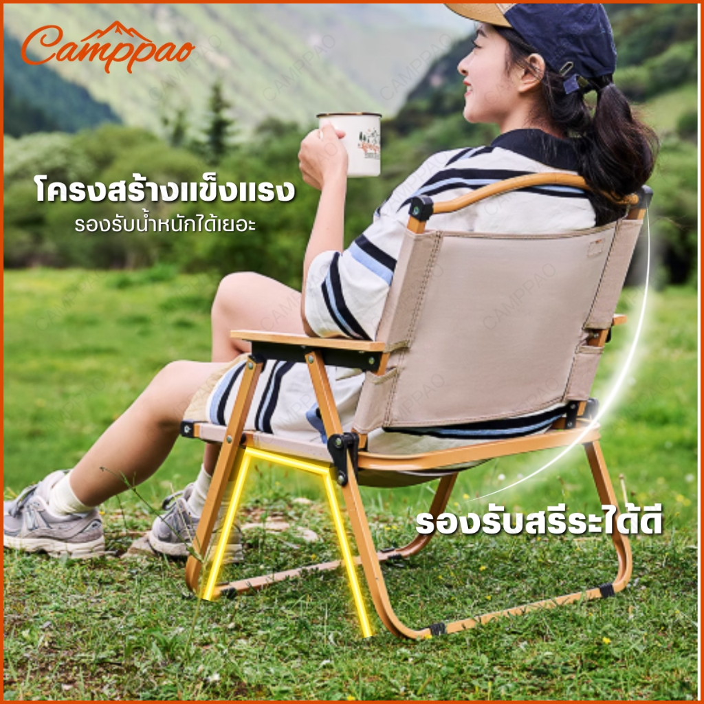 CAMPPAO ชุดเซ็ท kermit Camping เก้าอี้ โต๊ะ โต๊ะพับ รูปที่ 5