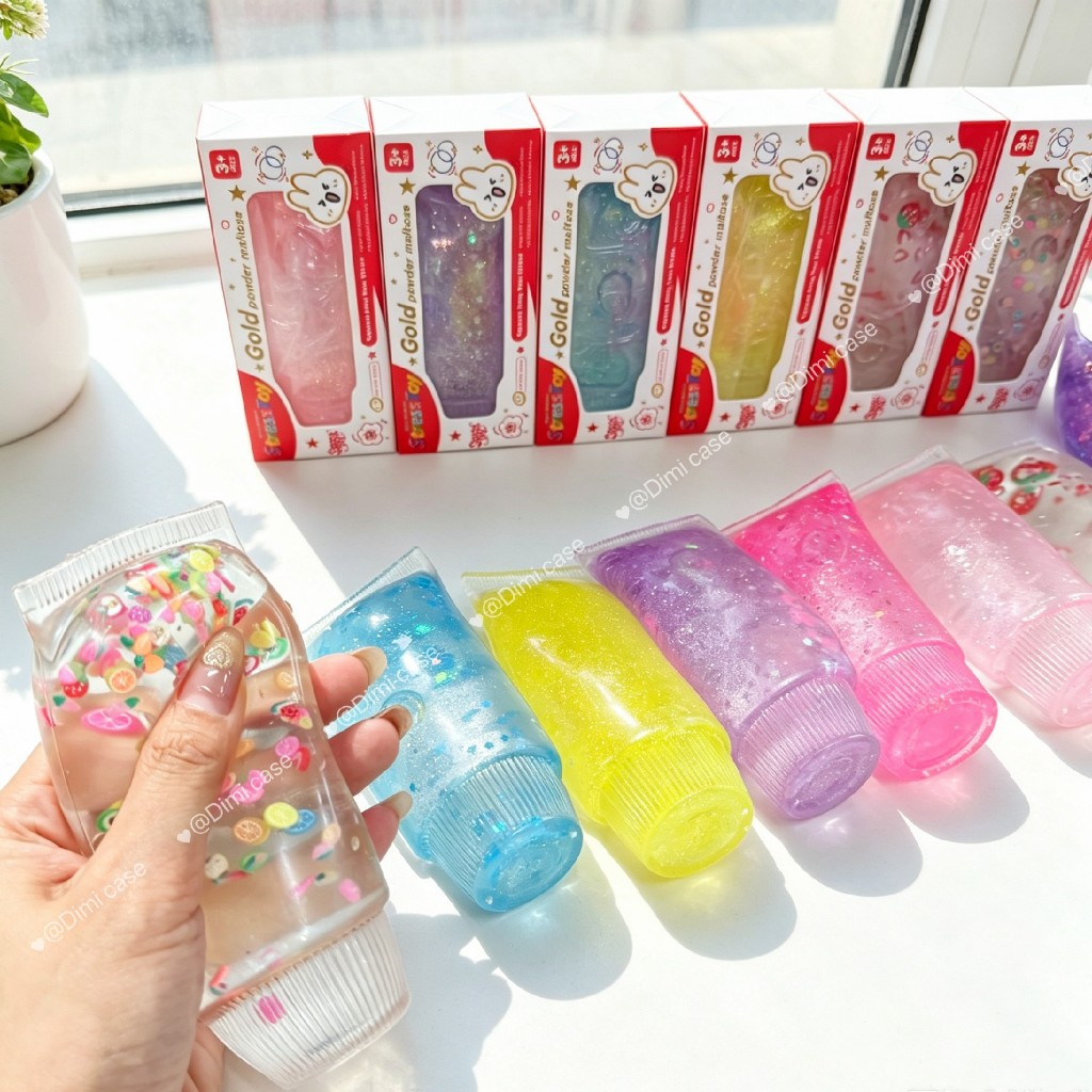 ใหม่สกุชชี่  ของเล่น ยืดหยุ่น หนึบ ของเล่นคลายเครียด สกุชชี่พร้อมส่ง