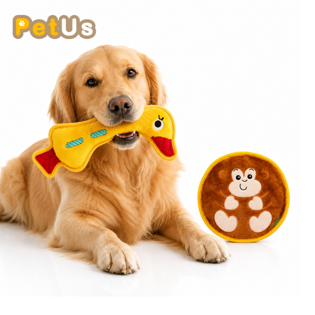 ของเล่นสุนัข ของเล่นแมว มีเสียงในตัว Pet Toy ลดความเครียด ผ้านุ่ม ทนทาน