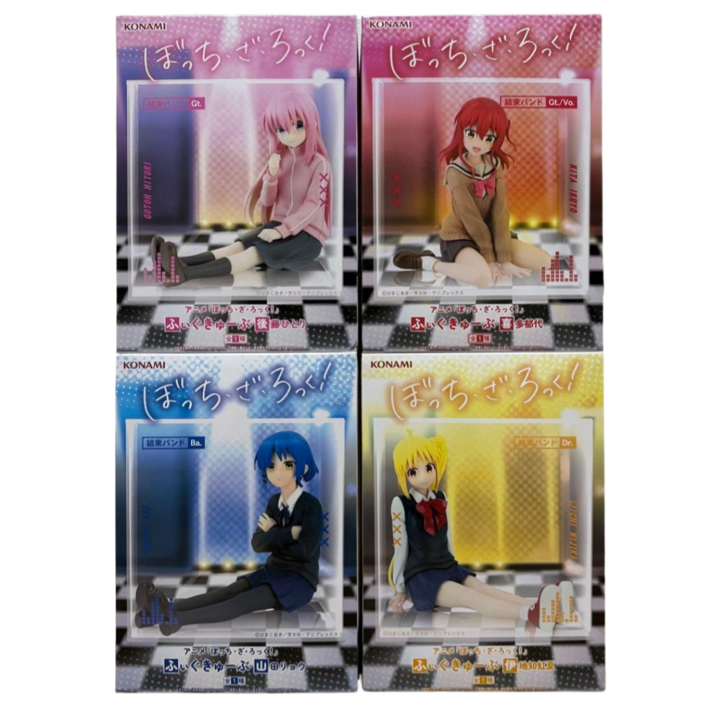 KONAMI Bocchi the Rock! Figu Cube Goto Hitori Ijichi Nijika Yamada Ryo Kita Ikuyo Figure Japan