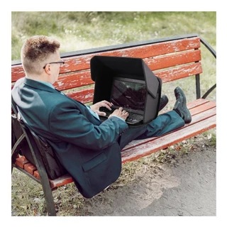 ที่บังแดดโน้ตบุ๊ก Laptop Sun Shade 14/16 นิ้ว ฮู้ดบังแสงจอ พับได้ พกพาง่าย ลดแสงสะท้อน ใช้กลางแจ้ง
