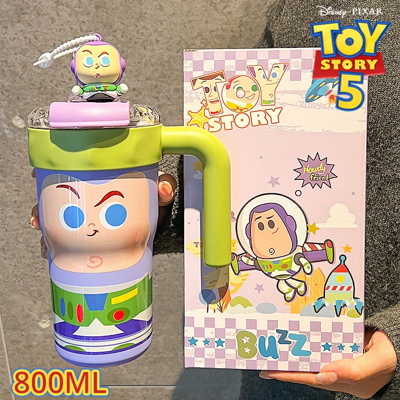 Toy Storyแก้วเก็บความเย็น🔥แก้วเก็บความเย็นน่ารัก ของใช้ทอยสตอรี่ แก้วเก็บความเย็นเด็ก 800ML วัสดุสแตนเลส 316
