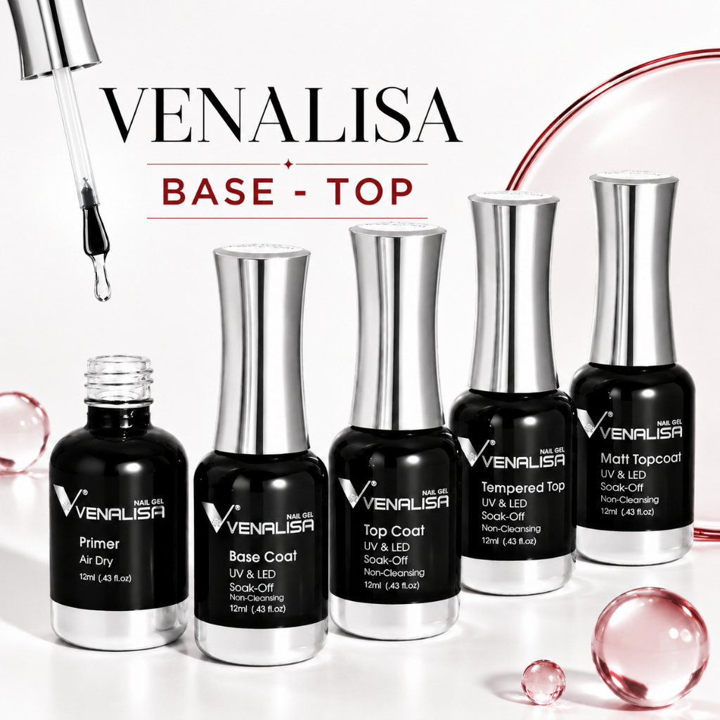 [ ส่งฟรี 🔥 ] เบส ท็อป Venalisa ท็อปเงา ท็อปแมท ไพรเมอร์ เคลือบเล็บ เล็บเจล Base Top