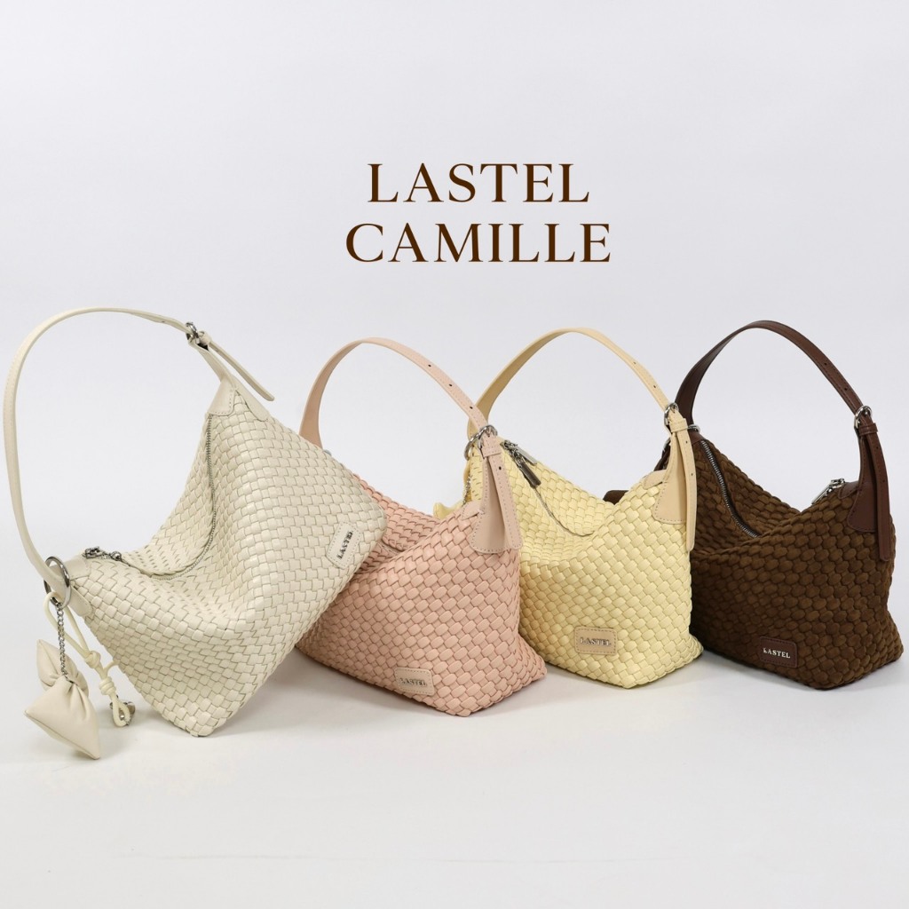 LASTEL กระเป๋าสะพายรุ่นCamille งานสานมือพรีเมี่ยม สายสะพาย2เส้น