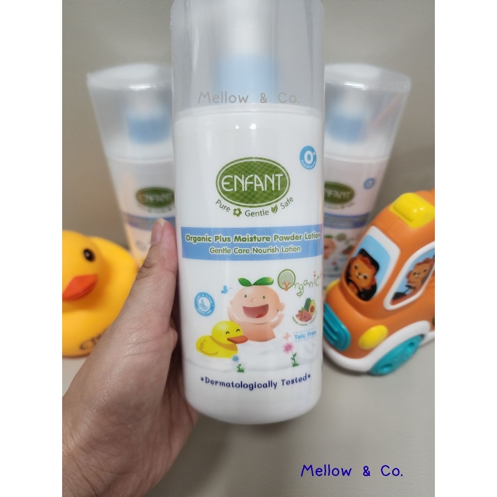พร้อมส่ง ของแท้ ENFANT Organic Plus Moisture Powder Lotion โลชั่นแป้ง ใช้ได้ตั้งแต่แรกเกิด 250ml