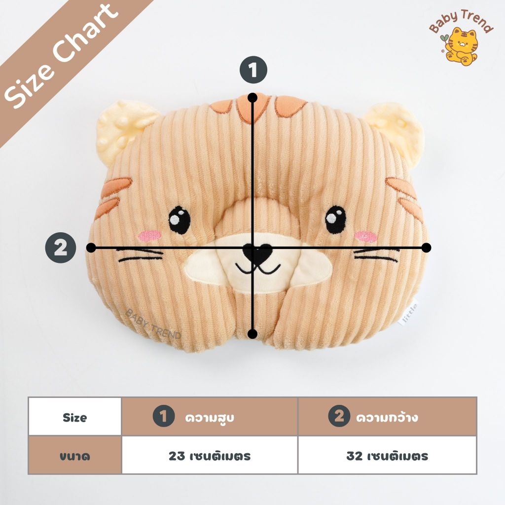 Little Home Baby หมอนหลุมเด็กทารกผ้ากำมะหยี่ รูปที่ 2