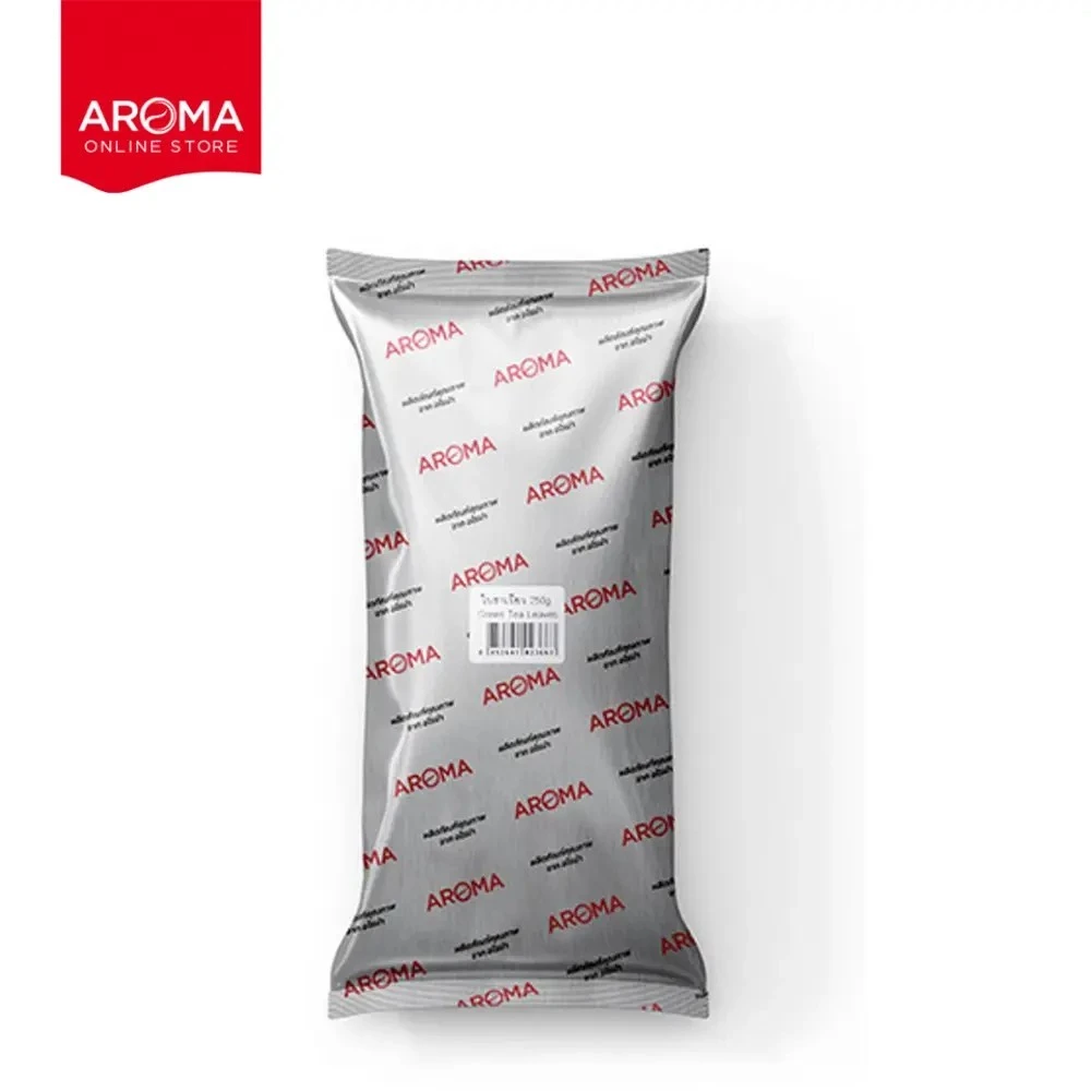 ใบชาเขียว ตรา อโรม่า ขนาด 250 G. Aroma brand green tea leaves, 250 g.