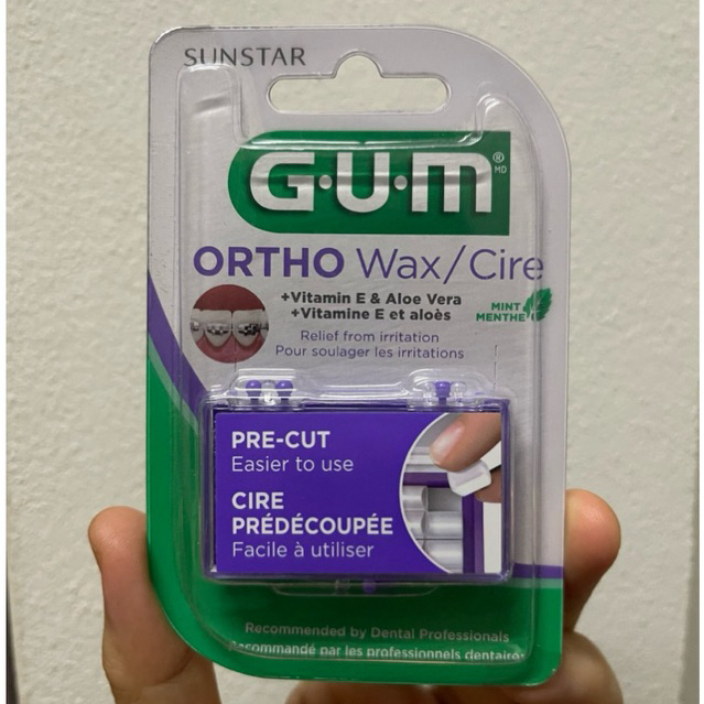 ถูกที่สุด GUM Ortho WAX จัดฟัน ( GUM Orthodontic Wax) ขี้ผึ้งสำหรับคนจัดฟัน