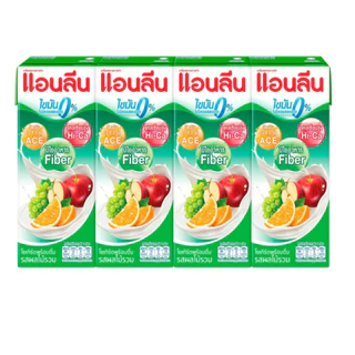 แอนลีนนมเปรี้ยวUHT แคลเซียมสูง รสผลไม้รวม,รสส้ม 180มล.แพค4