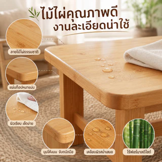 🛒 [Bubu] ✨ โต๊ะริมหน้าต่าง โต๊ะไม้เนื้อแข็งพับได้ โต๊ะขนาดกะทัดรัด รับน้ำหนักได้มาก ไม่ต้องติดตั้ง มั่นคงไม่สั่นไหว