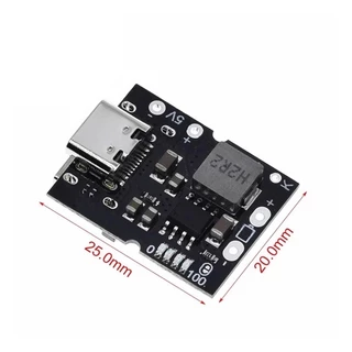 โมดูลชาร์จแบตเตอรี่ลิเธียม Type-C 5V 2A วงจรเพิ่มแรงดันไฟ Boost Converter Step-Up บอร์ดป้องกันแบตเตอรี่ พาวเวอร์แบงค์DIY