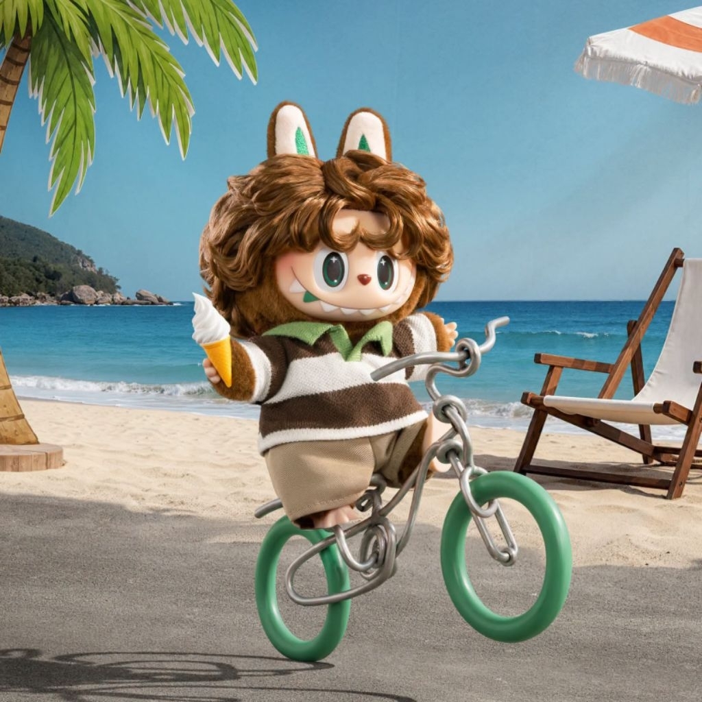 พร้อมส่ง พวงกุญแจ Labubu Coastal Vibes : The Monsters Hair Salon