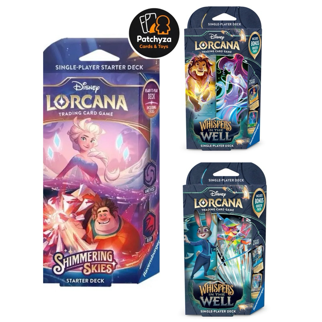 💎Disney Lorcana TCG:starter deck,Lilo Gift box ของแท้ 100% Eng Ver. ดิสนีย์การ์ดเกมส์