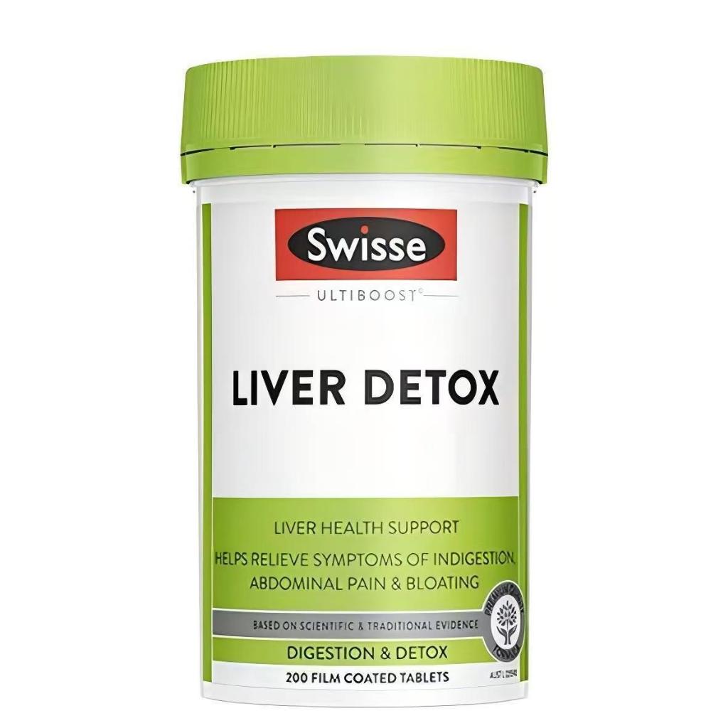 Swisse Ultiboost Liver Detox 200 Tablets ดีทอกซ์ตับ ขจัดสารพิษ ลดอาการบวมน้ำ