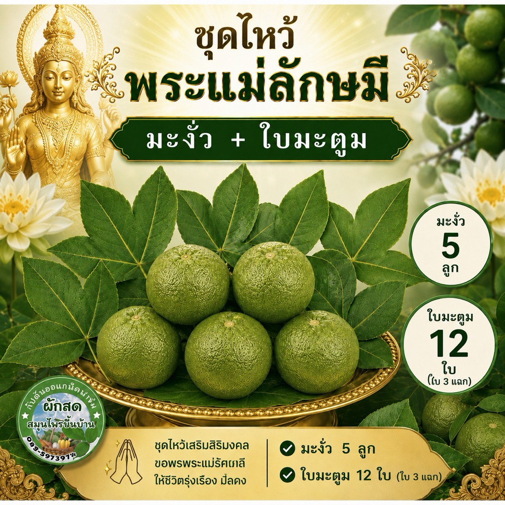 มะงั่ว(หมากเหว่อ)มะนาวโบราณ (บรรจุ4-5ลูก)