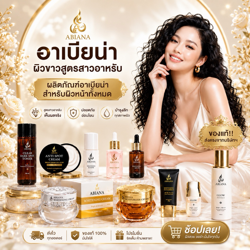 🔥ส่งฟรี🔥 อาเบียน่า ดูแลผิวหน้าแบบครบวงจร