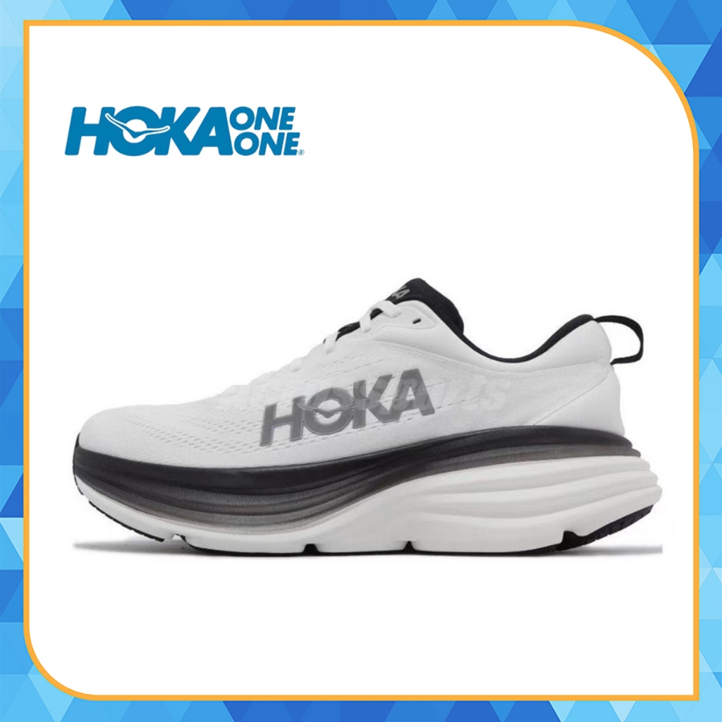 รองเท้าผ้าใบ Hoka Bondi 8 พร้อมส่ง รองเท้าผ้าใบลำลองอเนกประสงค์สำหรับใส่ทุกวัน ( unisex )