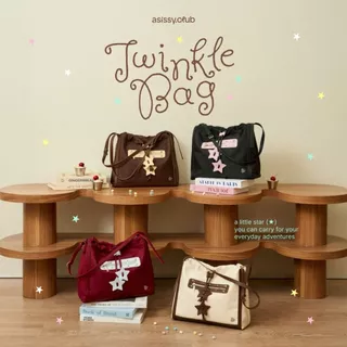 New❗️Twinkle Bag💫 กระเป๋าผ้าไนลอน everyday bag มาพร้อมสายรูด Star Charm สุดน่ารัก🎪🎢 by asissy.club