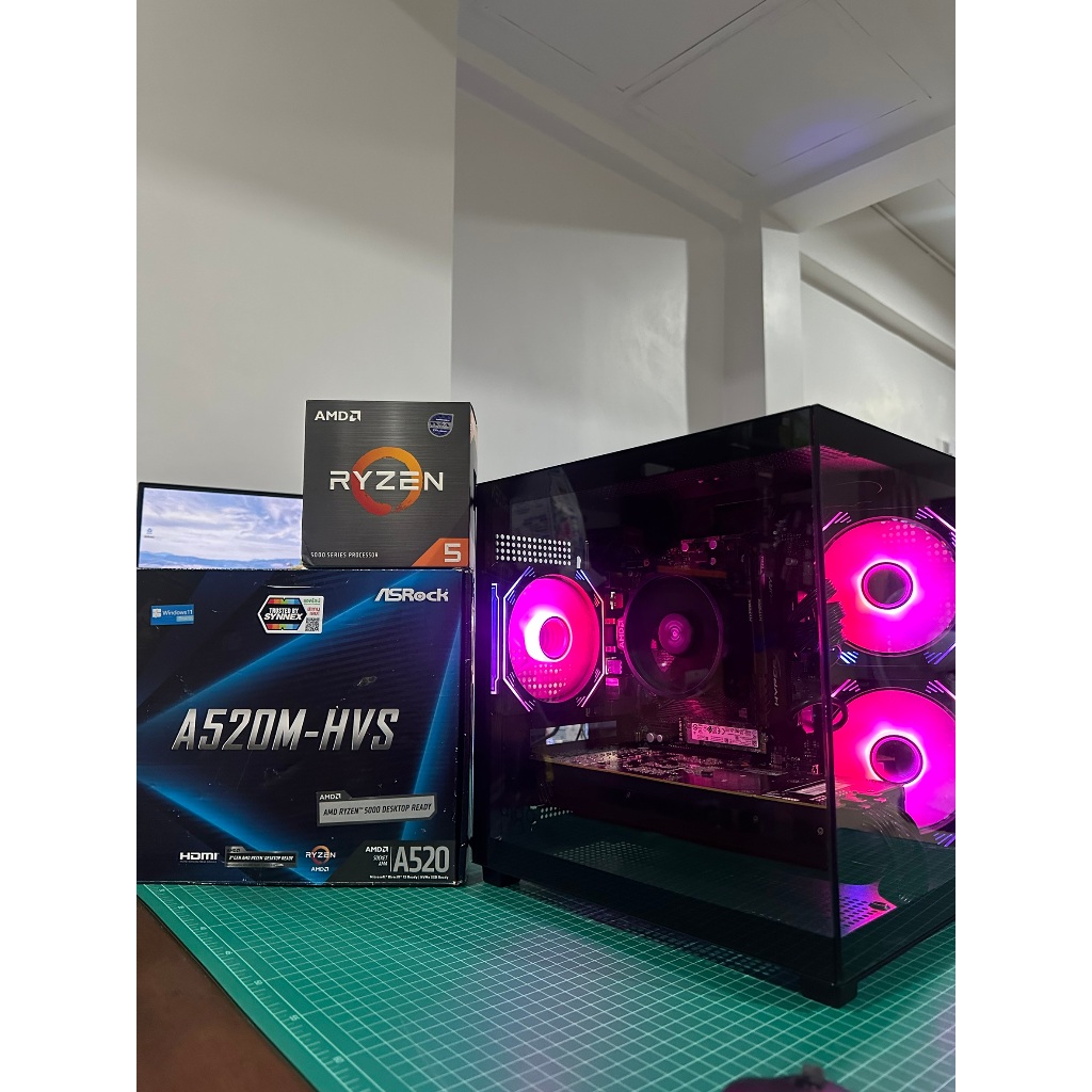 คอมเซ็ต มือสอง Spec R5 5600 / RTX 3070 8gb / A520M-HVS DDR4 / Ram 16gb(8*2) bus 3200 / M.2 500gb / 6