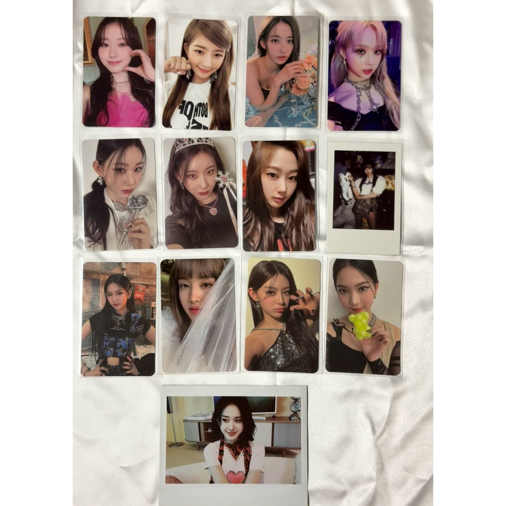 IVE AESPA STAYC ITZY LESSERAFIM NMIXX photocard ของแท้ 100%