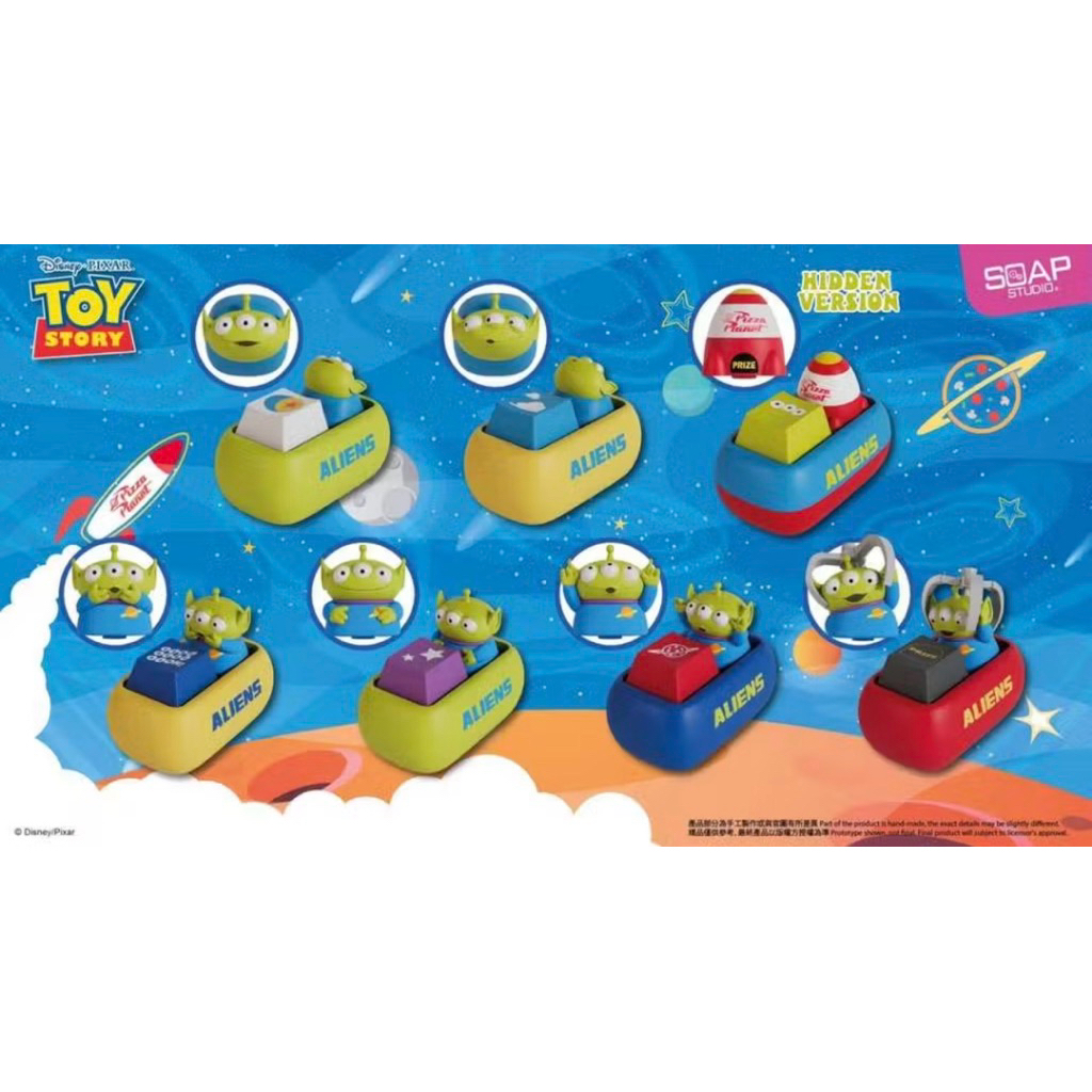 พร้อมส่ง key cap ที่ใส่คีบอร์ด alien toy story little green man ของใหม่ เช็คการ์ด