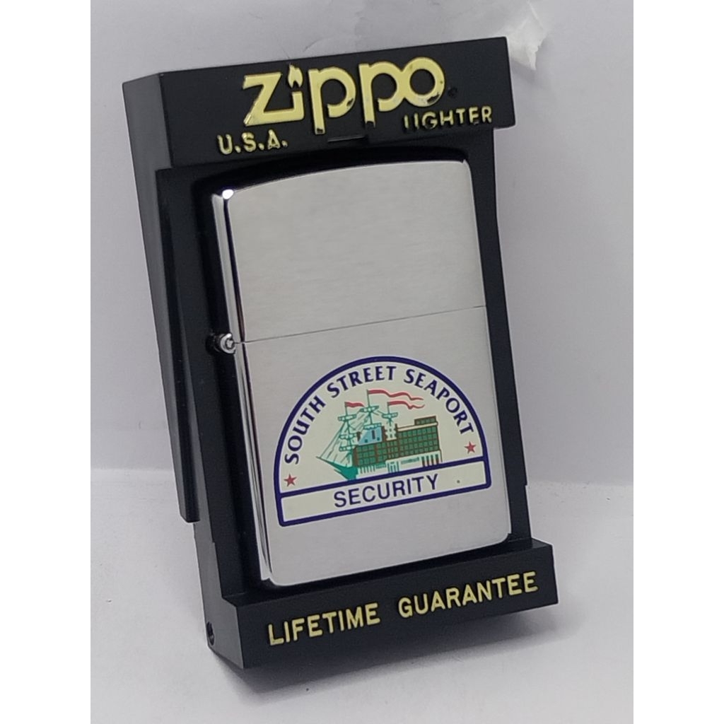 Zippo "South Street Seaport Security" ผลิตปี 1994  พร้อมกล่อง #สินค้าใหม่เก่าเก็บ❤️รับประกัน Zippo แ