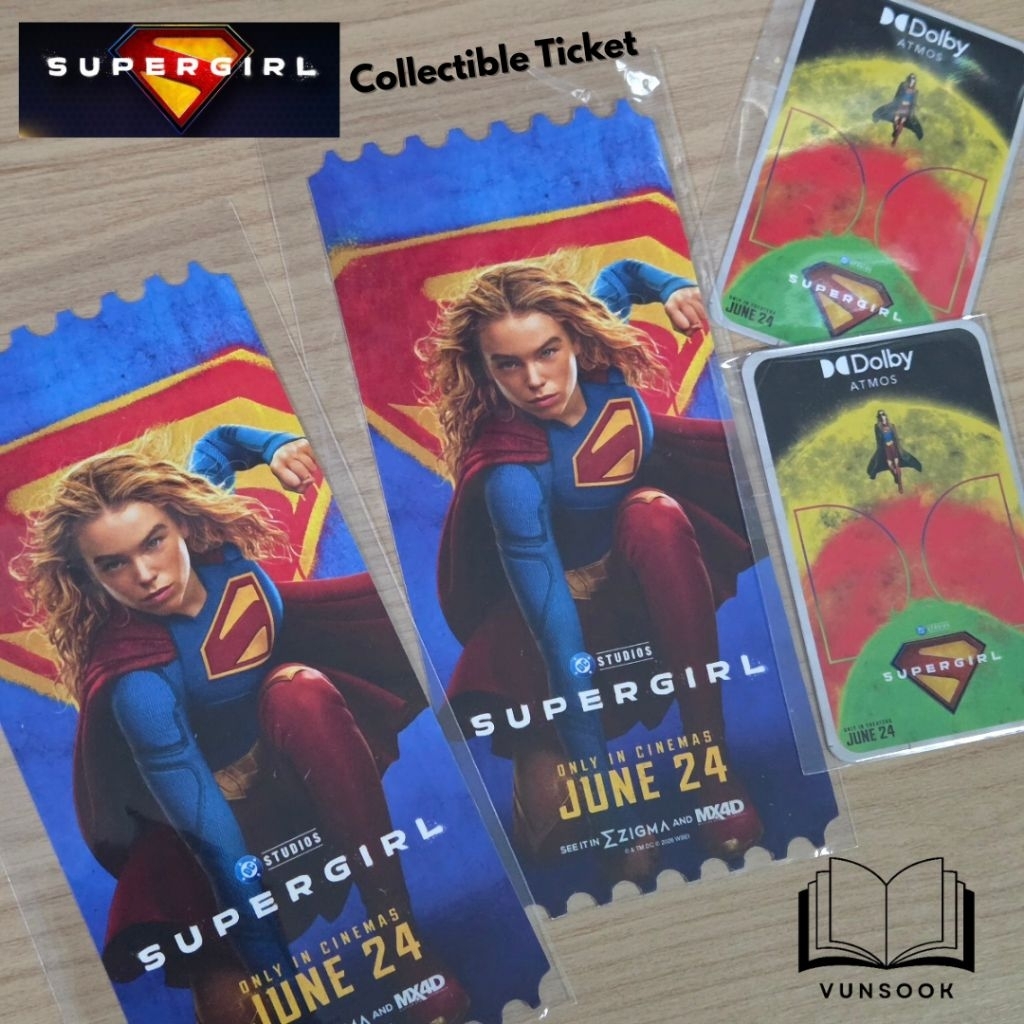 SUPERGIRL MOVIE : COLLECTIBLE TICKET/ Zigma card SF+ ตั๋วสะสม ตั๋วหนังสะสม (แพ็คดีส่งเร็ว ของแท้ น่า