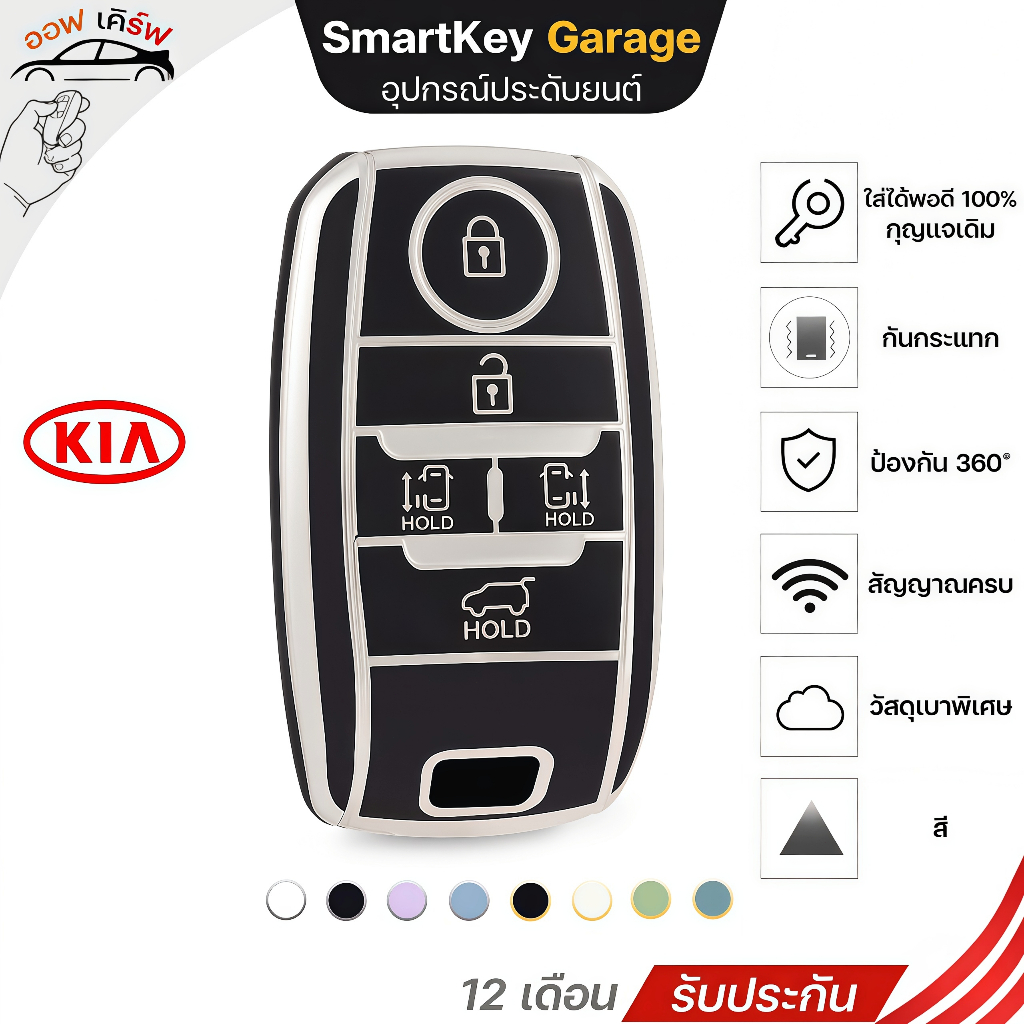 Kia Carnival 2014 ฝาครอบกุญแจ, ขายึดฝาครอบกุญแจ, Kuneci Kereta Kia Carnival 2015 2016 2017 2019 TPU 