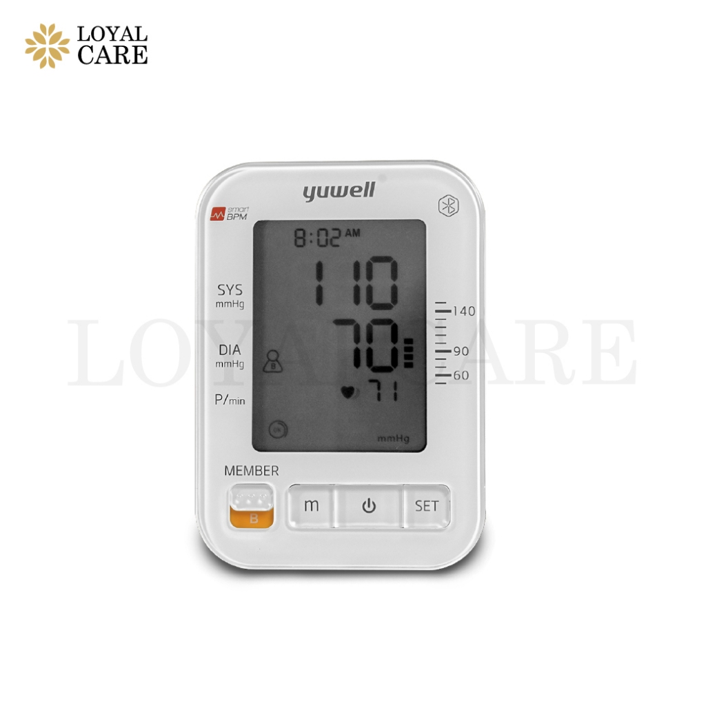 เครื่องวัดความดันโลหิต Yuwell รุ่น YE-680A เก็บข้อมูลแยกได้ 2 คน (รับประกัน 5 ปี)