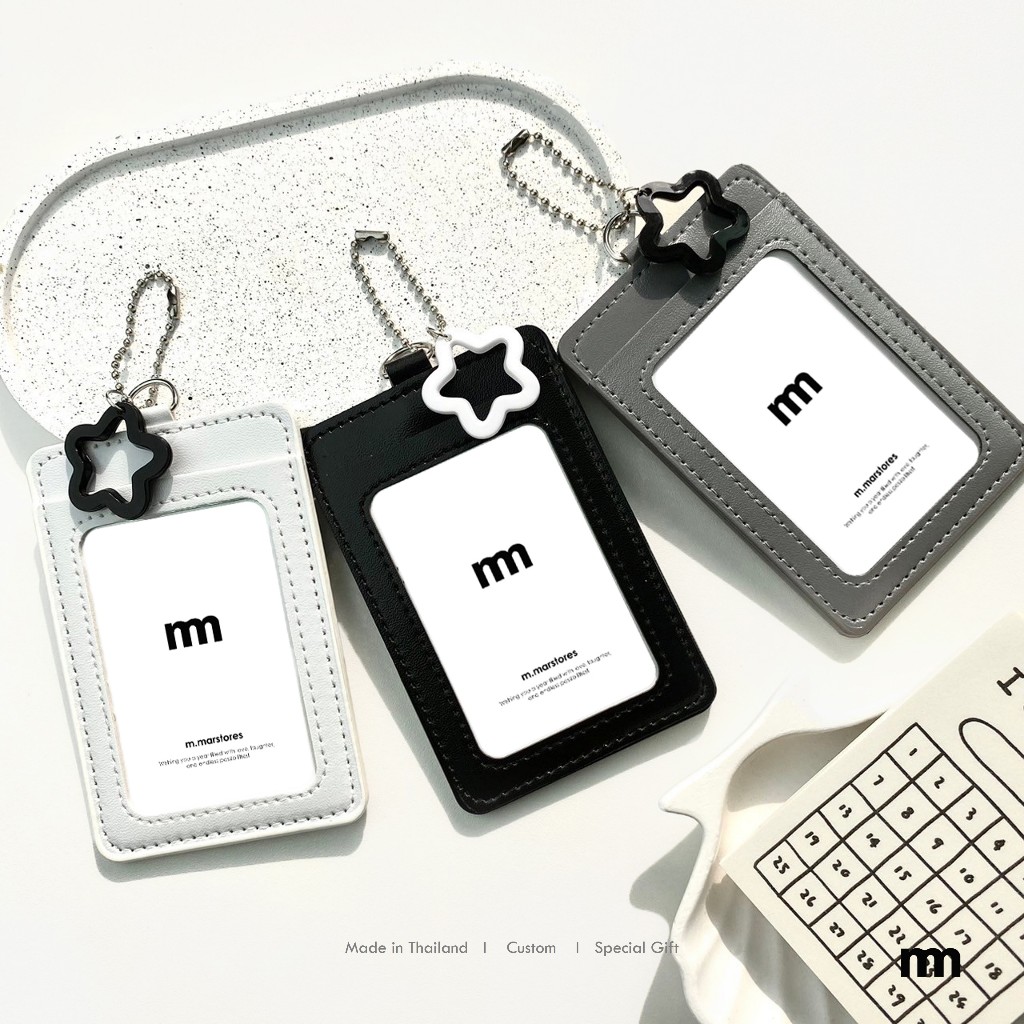 𝐋𝐄𝐀𝐓𝐇𝐄𝐑 𝐅𝐑𝐀𝐌𝐄 + 𝐊𝐄𝐘 𝐑𝐈𝐍𝐆 กรอบบัตรแบบหนัง+ พวงกุญแจ (m.ma)