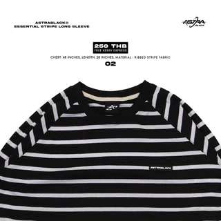 ASTRABLACK® — ESSENTIAL STRIPE LONG SLEEVE (เสื้อแขนยาวลายริ้ว)