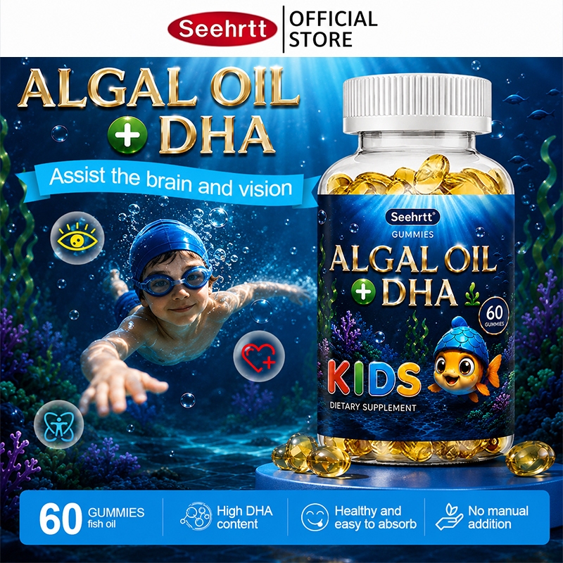 Seehrtt DHA+Algal Fish Oil Omega3 แคปซูล น้ํามันปลา โอเมก้า3 Capsule Skin Eye Health ดีเอชเอ อีพีเอ DHA EPA 200 Capsules