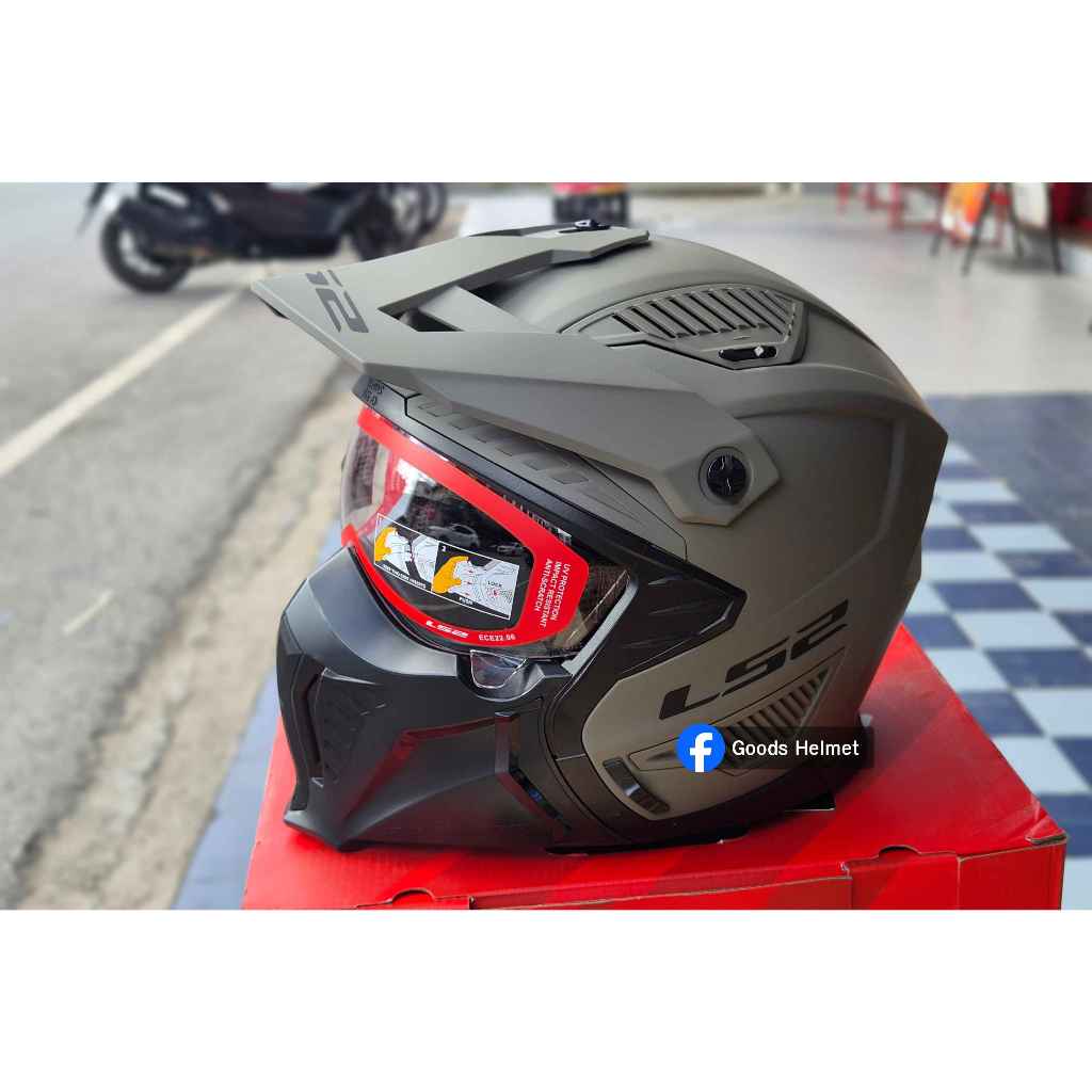 หมวกกันน็อคถอดคางได้ LS2 OF606 Drifter