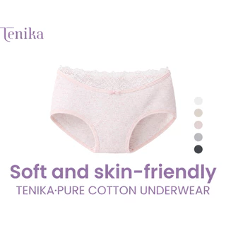 TENIKA กางเกงในผู้หญิง กางเกงชั้นในสตรีเอวต่ำ ฝ้าย Low-rise Lace Panties