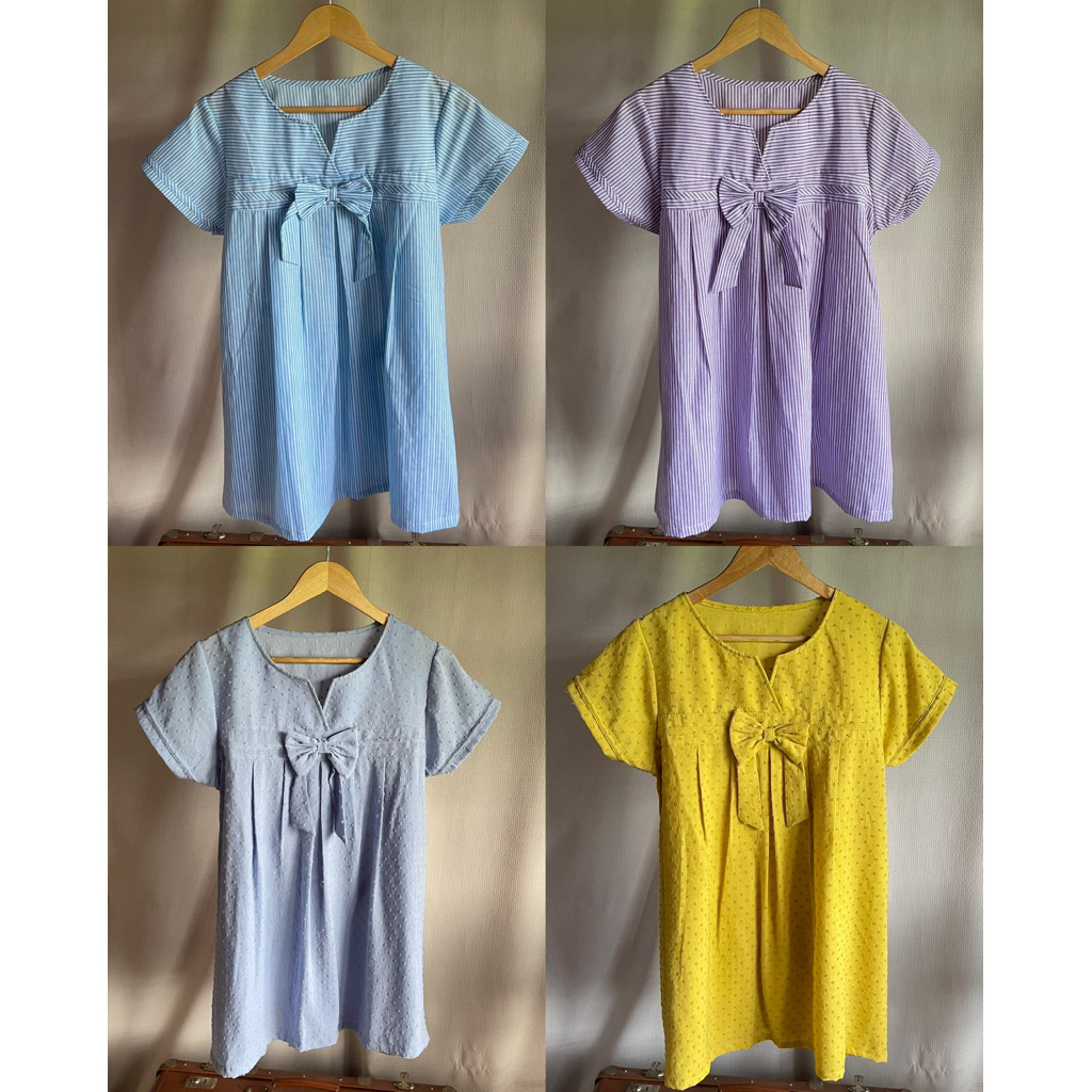 เสื้อคลุมท้อง อกไม่เกิน 40 นิ้ว แบบสวมหัว แขนสั้น