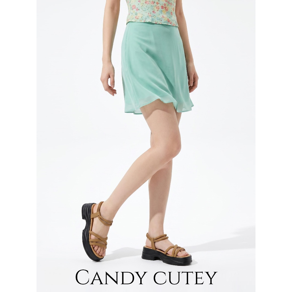 Candy Cutey รองเท้าแตะรัดส้น โดดเด่นด้วยดีไซน์สายรัดหน้าเท้าแบบไขว้ที่ให้ลุคที่ดูทันสมัยและโฉบเฉี่ยว รูปที่ 5