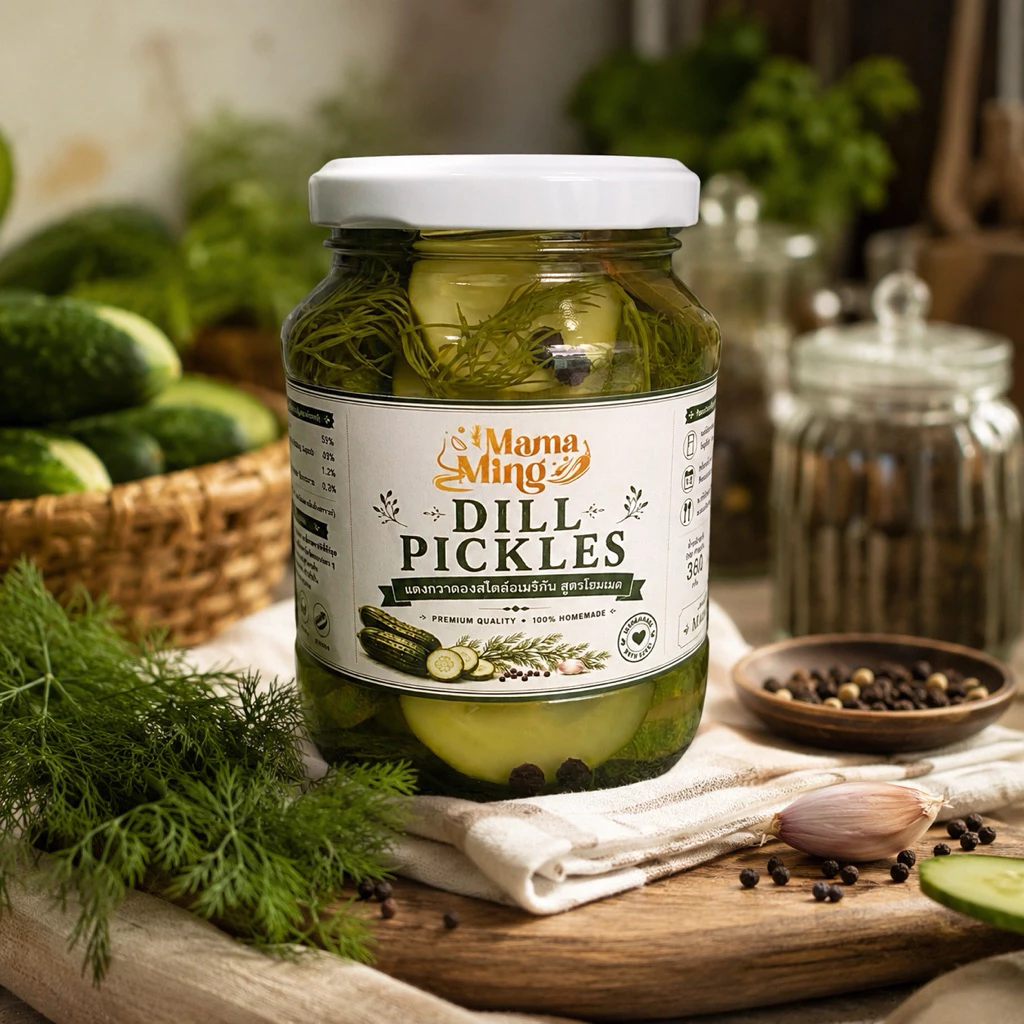 Dill Pickles แตงกวาดอง 360g homemade