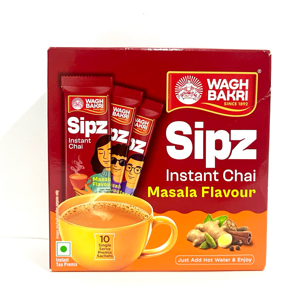 ชาอินเดีย/ Wagh Bakri Sipz Instant Tea Premix – Masala Flavour