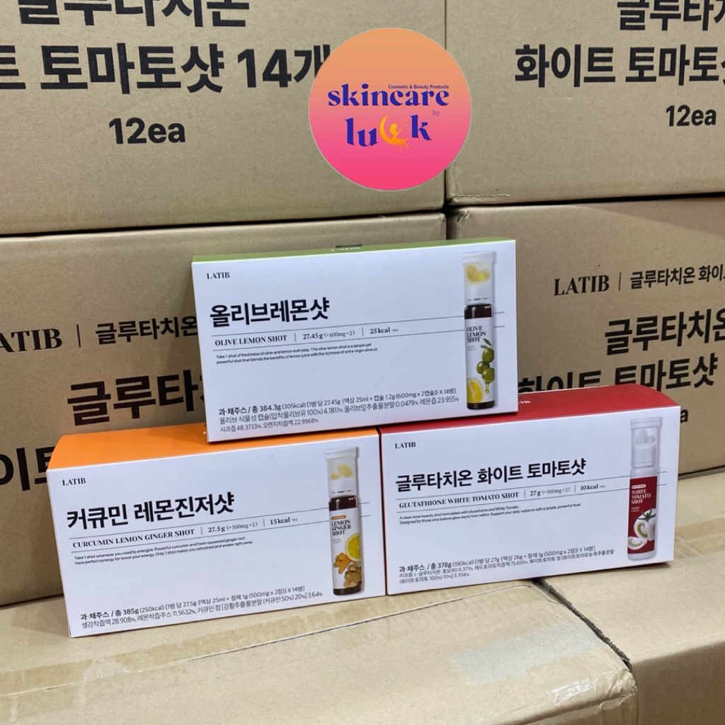 🍋🍅แท้100% ส่งไวมากก💕 LATIB Olive Lemon Shot / tomato shot / ginger shot น้ำมันมะกอกผสมเลมอน