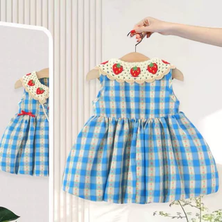 Babyonline(Y219)A5 (ส่งด่วน1วัน) ชุดกระโปรงแฟชั่นเด็กผู้หญิงผ้าฝ้ายลายน่ารัก