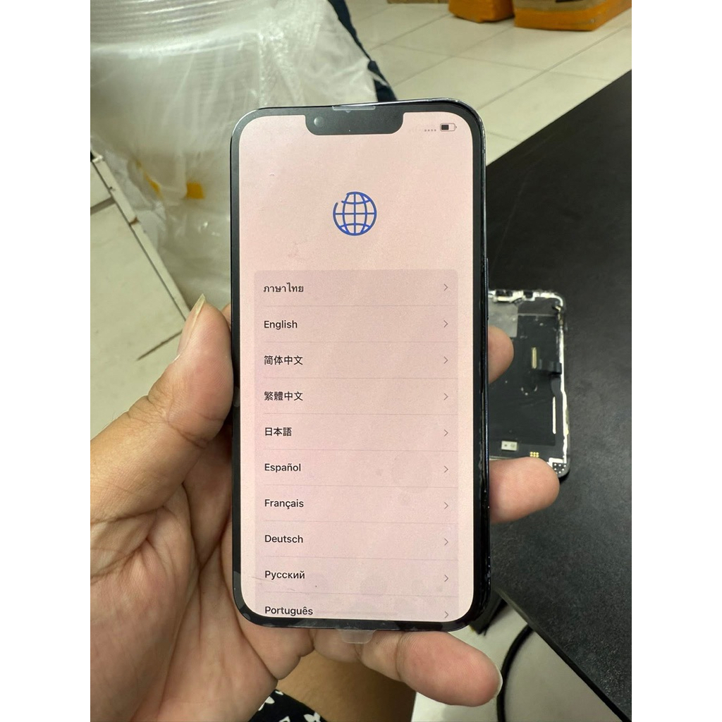 อะไหล่ iPhone 13 Pro ฝาหลัง+แบต+บอร์ด A15 Bionic ไม่ติดไอคราว Sierra Blue มือสอง ราคาถก