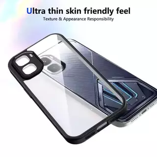 Infinix GT 50 Pro 5G/Infinix GT 50Pro(ส่งในไทย)เคสกันกระแทกขอบสีหลังใสInfinix GT50 Pro 5G/infinix GT 50 Pro 5Gตรงรุ่น