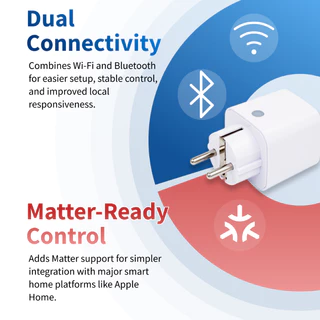 Shelly Plug M Gen3 ปลั๊กไฟอัจฉริยะ WiFi Matter Smart Plug 16A วัดการใช้ไฟฟ้า Bluetooth รองรับ Alexa Home Assistant